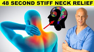 48 Second Stiff Neck Relief Technique Trick the Brain  Dr Alan Mandell DC [upl. by Daryn680]