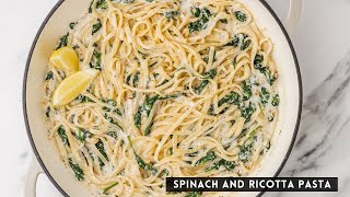 Spinach Ricotta Pasta [upl. by Janeczka19]