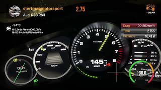 Porsche Panamera 4 EHybrid 2018 STM Stage 1 100200kmh [upl. by Sucramat]