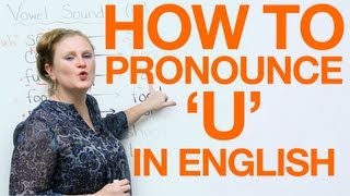 Vowel Pronunciation  u uhoo [upl. by Llerrud]