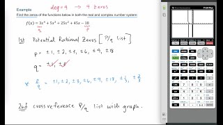 Zeros of Polynomial Function  2 Real 2 Imaginary [upl. by Doowrehs]