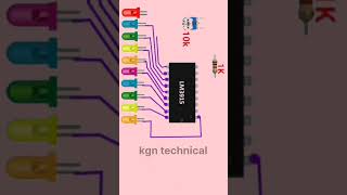 How To Make Vu Meter Using lm3915ic circuit shorts [upl. by Strephon]