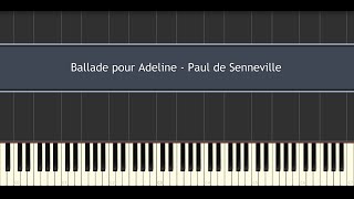 Ballade pour Adeline  Richard Clayderman Paul de Senneville Piano Tutorial [upl. by Letti]