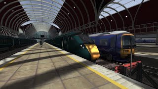 Train Simulator Western Mainlines Swindon To London Paddington Fast Service Class 8003 GWR [upl. by Jonny]