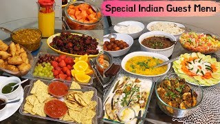 Special Indian Dinner Menu For GuestIndian DinnerLunch IdeasStarter to Dessert Party MenuRecipes [upl. by Axia47]