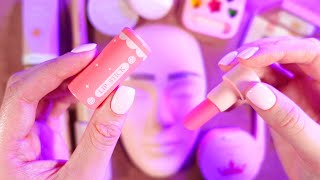 asmr wooden makeup on mannequin 💄 [upl. by Esinel185]