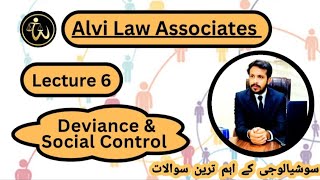 Deviance and Social Control  Sociology  Lecture 6  LLB Part 1 llbnotes llbexams llbsociology [upl. by Sosthina]