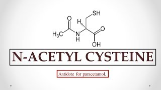 Nacetyl cysteine uses antidote effects for paracetamol mechanism indications and ADRs ☠ [upl. by Maxima]