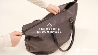 Comment réparer la fermeture zip de votre sac à main   ClipampZip⚡ [upl. by Mychal]