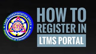 How to Create LTMS Portal Account for LTO System [upl. by Kudva]