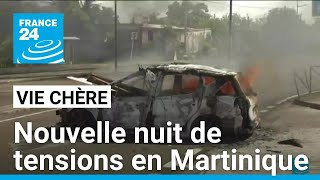 Mobilisation contre la vie chère  nouvelle nuit de tensions en Martinique • FRANCE 24 [upl. by Ognimod]