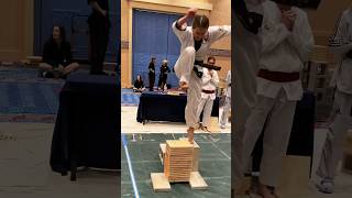 💥Boards don’t hit back but teach confidence amp technique karate 👊Martial Arts Foot Stomp break 💥 [upl. by Lavern231]