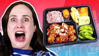 Irish People Try KoreanStyle Bento Boxes [upl. by Ardnuyek]