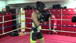 Womens World of Boxing Monday Night SparringBamBamPepper Round 1MP4 [upl. by Mima138]