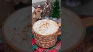 Eggnog latte ☕️ latte coffee food ytshorts video shorts christmas [upl. by Gianna131]