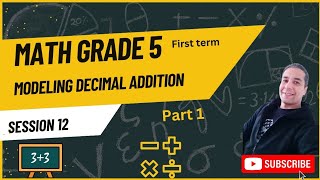 modeling decimal additiongrade 5 mathfirst term [upl. by Atteram]