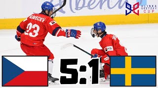 Česko vs Švédsko  Hlinka Gretzky Cup 2024 [upl. by Direj199]