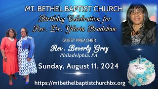 Sunday August 11 2024  Pastor Bradshaws Birthday Celebration [upl. by Hiroko]