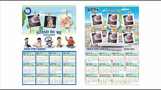 KALENDER KEREN TAHUN 2024  CORELDRAW [upl. by Karon]