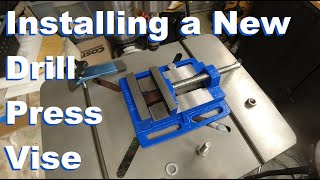 Installing a New Drill Press Vise [upl. by Enelam]