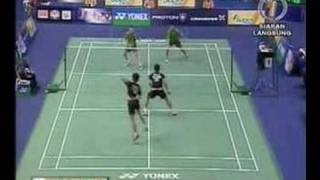 Badminton Malaysia Open Final MD Game2 12 [upl. by Beutler150]