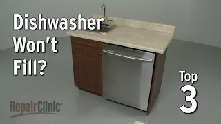 Dishwasher Won’t Fill With Water — Dishwasher Troubleshooting [upl. by Kyne174]