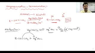 Oxymercuration demercuration in telugu [upl. by Enaile317]