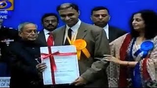 Dr Rajdeep Manwani Receiving National Award From President Of India [upl. by Aihseyt]