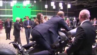 Raw Prince William Hops on Batman Bike [upl. by Suivatram]