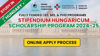 How To Apply Online Stipendium Hungaricum Scholarship 2024  Online Apply On HEC Portal For Hungary [upl. by Nylesoj]