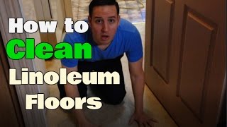 How To Clean Linoleum Floors  Remove Buildup  Clean With Confidence [upl. by Kealey958]