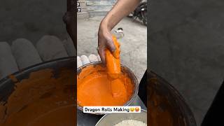 Dragon Rolls Making😵🥵 Indian Street food [upl. by Ahtnamas]