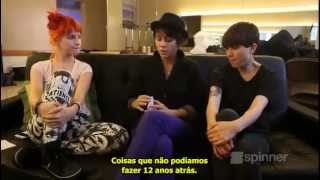 Tegan and Sara with Hayley Williams on Interview Spinner LEGENDADO paramorecombr [upl. by Jevon]