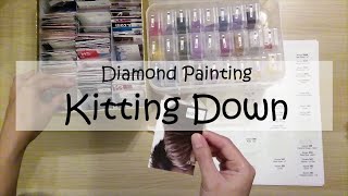 Diamond Painting  Kitting Down Time Lapse  Nativity [upl. by Ayo]