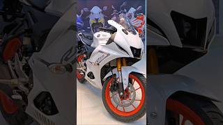 White Colour Yamaha R15 V4 Indian Version New 2024 shorts r15v4 yamahar15v4 newtoyou ajshohan [upl. by Seda]