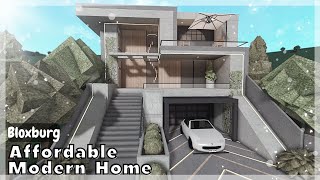 BLOXBURG Modern Affordable Home Speedbuild  Roblox House Build [upl. by Genevieve]