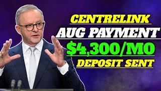 Announced By Centrelink A Huge Increase In August Payments OF About 4300 For All The Pensioners [upl. by Nocam]