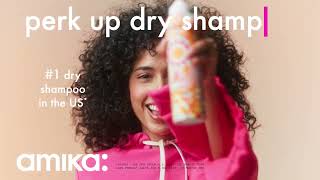 dry shampoo for all hair types  perk up dry shampoo  amika [upl. by Atekehs]