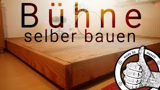 Bühne selber bauen Holz Terrassen Dielen aus Douglasie selber verlegen [upl. by Atinwahs]