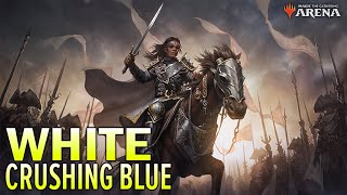 Mono White Aggro  Standard  Mythic Push MTG Arena BO1 [upl. by Grannias]