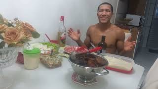 Feijão preto com salada e molho😋😋 [upl. by Nnayt877]