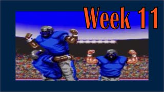 Tecmo Super Bowl Week 11 Broncos vs Seahawks game 2 [upl. by Medardas]