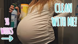 ULTRA PREGNANT CLEAN WITH ME  38 WEEKS [upl. by Noffihc]