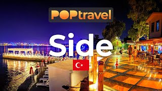 SIDE Turkey 🇹🇷  Night Tour  4K 60fps UHD [upl. by Laenej]