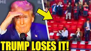 Watch Trump Throw TANTRUM After Seeing EMPTY Crowd [upl. by Nioe79]