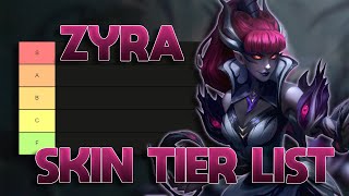 TIER LIST DAS SKINS DA ZYRA MUITA PLANTA [upl. by Mushro]