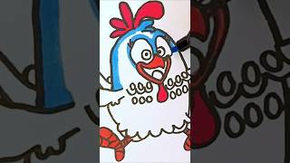 desenhando e colorindo a galinhapintadinha  lottiedottiechicken  videosatisfatorio infantil [upl. by Aretina]