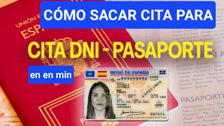 Cómo sacar cita para renovar DNI PASAPORTE en 3 minutos SUPER FACIL [upl. by Auqinimod]