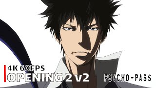 PsychoPass  Opening 2 v2 【Out of Control】 4K 60FPS Creditless  CC [upl. by Campagna13]