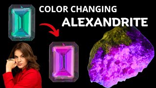 ALEXANDRITE Gemstone that Changes Color 😱 Natural Lab Created Synthetic [upl. by Canning]